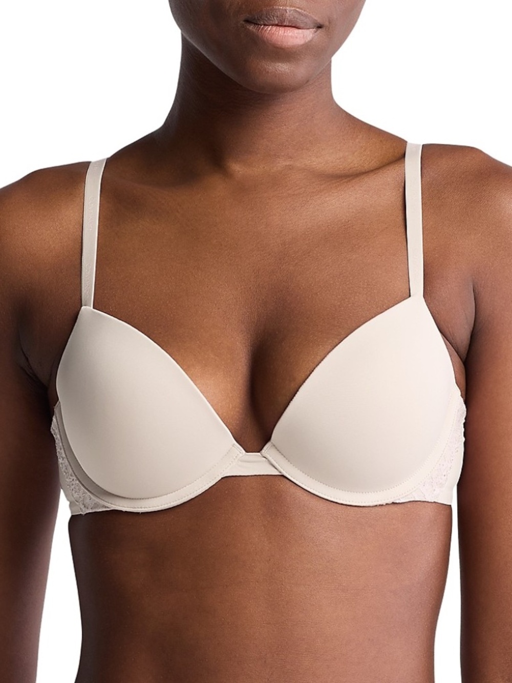 Calvin Klein Attraction Push-Up Plunge Bra – Beige – Size 36C – NWT